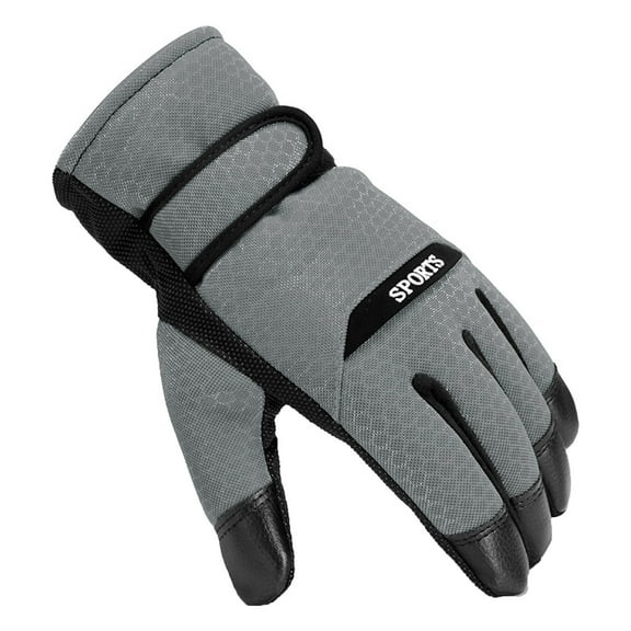 Clearance! Fdelink Winter Ski Gloves Male and Female Warm and Frostproof Gloves, the Warm (Grey)