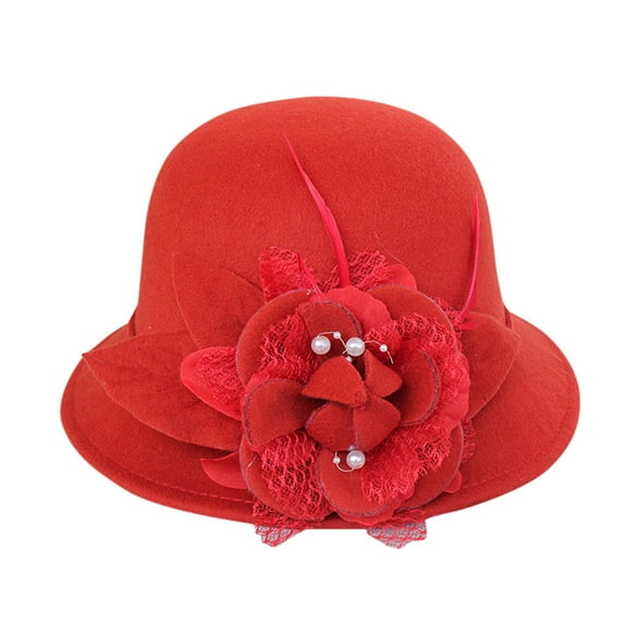 Clearance！Fdelink Women Fashion Beret French Style Painter Hat Cap Vintage Warm Party Top Hat, Fashion Hat (Red)