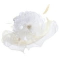 thumbnail image 1 of Clearance! Fdelink Women's Derby Fascinator Cap Kentucky Tea Party Wedding Hat, Fashion Hat (White), 1 of 2