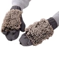 thumbnail image 1 of Clearance! Fdelink Women's Knitted Warm Cartoon Hedgehog Winter Cotton Thick Gloves, Adult Hat (Dark Gray), 1 of 6