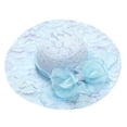 thumbnail image 1 of Clearance! Fdelink Women's Organza Fascinator Bridal Tea Party Wedding Hat Fashion Hat (Light Blue), 1 of 2
