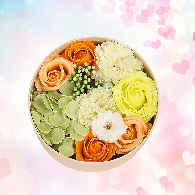 Clearance! Feinib Box Valentine's Day Artificial Flowers Valentine's