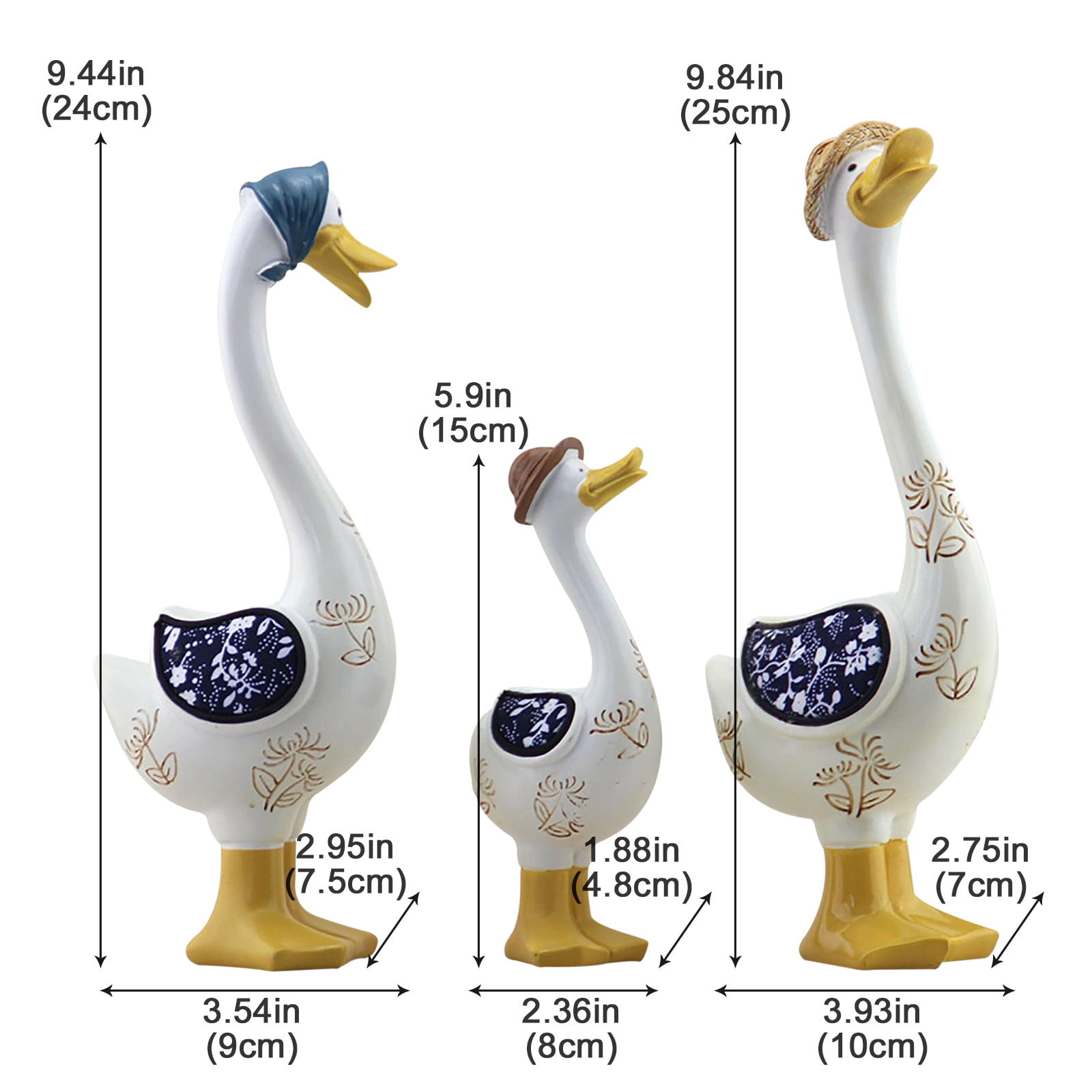 Clearance! Feinib Ornaments Three Wine Home Room Decorations