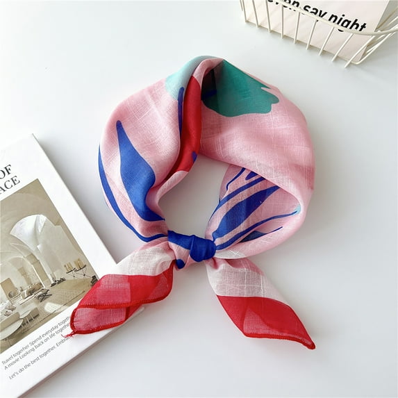 Clearance! Feledorashia Women's Scarves Small Scarf Silk Scarf Fashion Leisure Neckerchief Hair Band Decorative Women's Accessories
