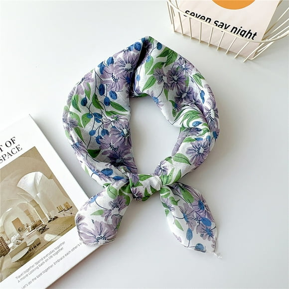 Clearance! Feledorashia Women's Scarves Small Scarf Silk Scarf Fashion Leisure Neckerchief Hair Band Decorative Women's Accessories