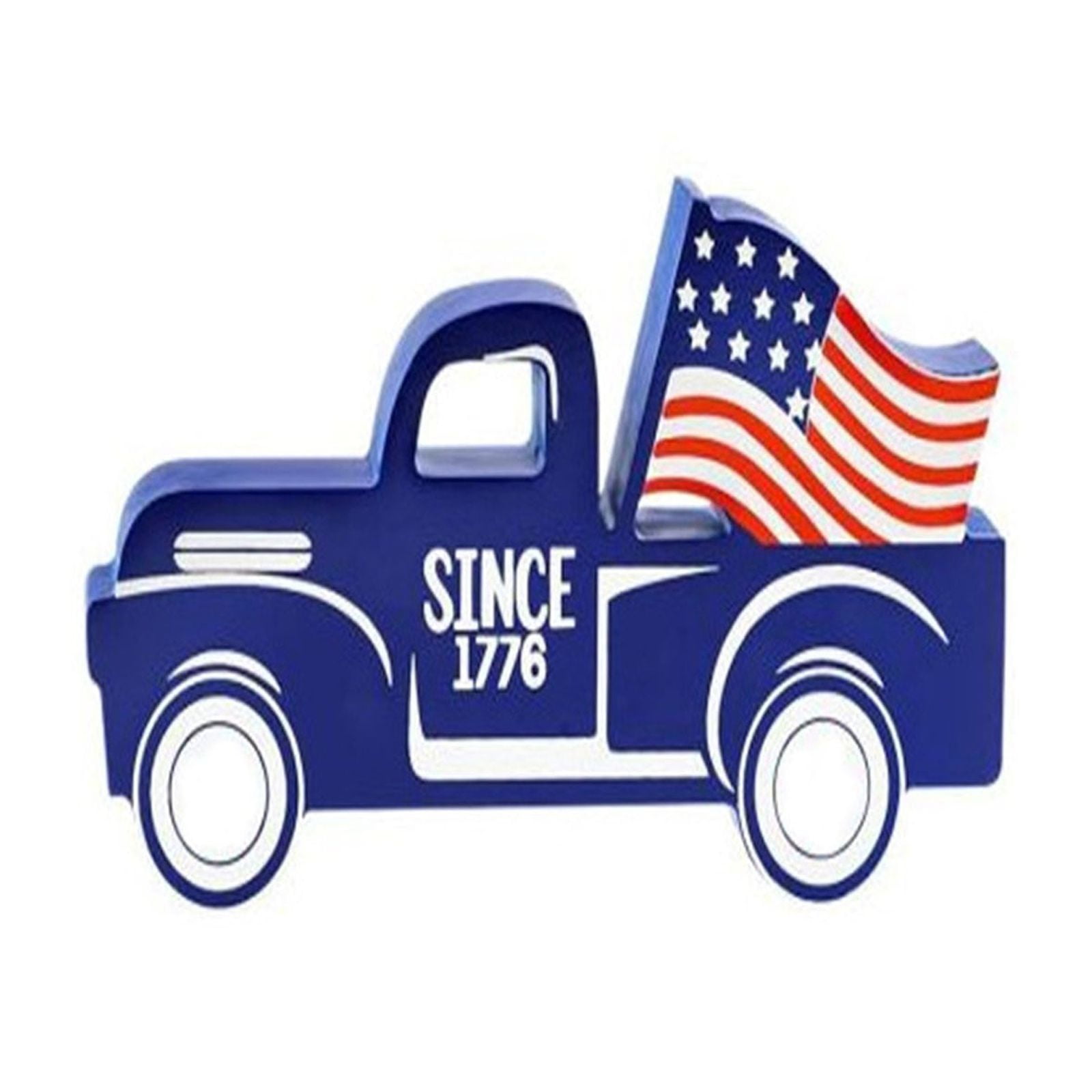 Clearance! Fenull 4Th of July Wooden Signs Patriotic Star Usa Love Car
