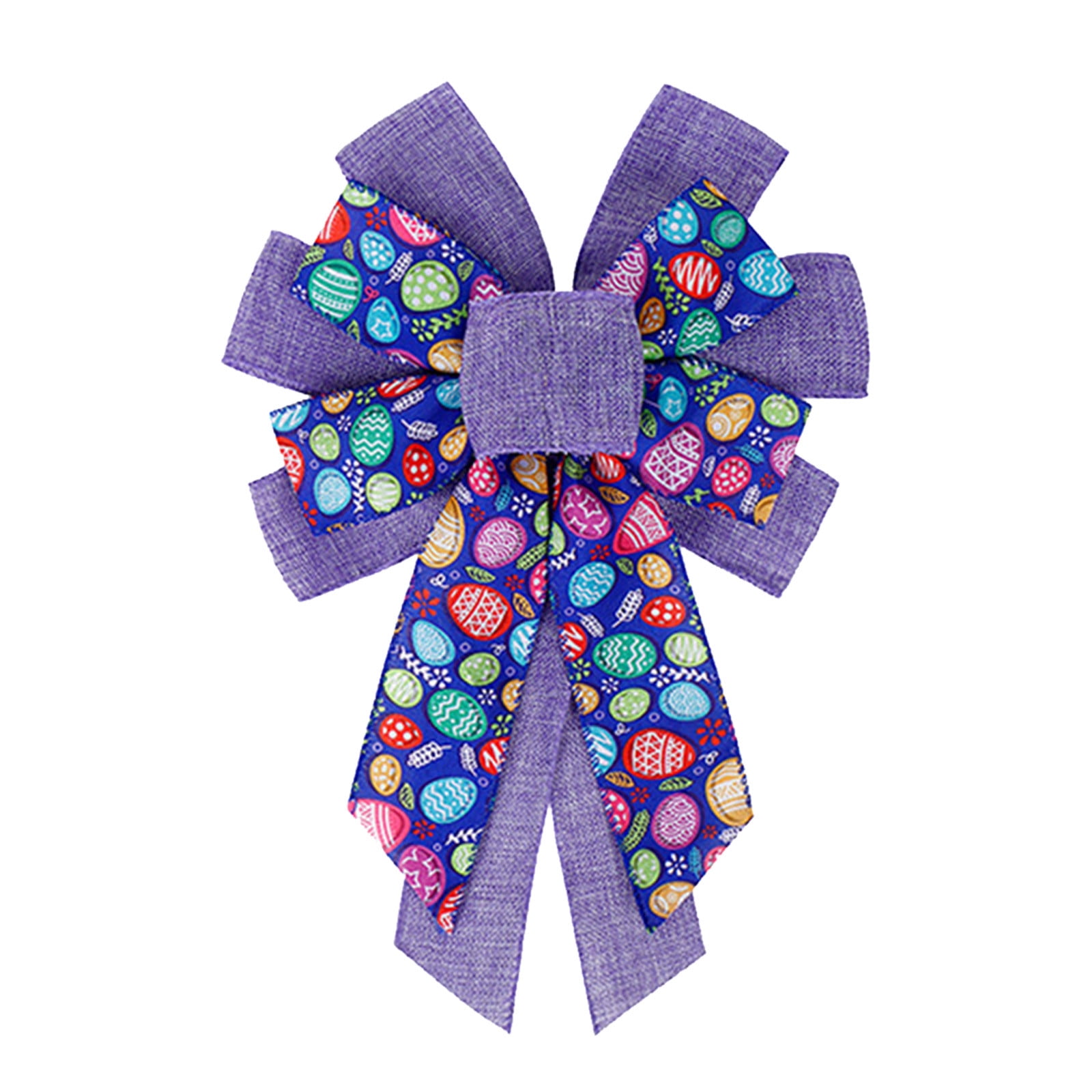 Clearance! Fenull Easter Bow Wreath Easter Bunny Wreath Bow Easter