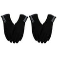 Fenull Gloves, 2 Pairs Women's Winter Warm Touching Screen Gloves