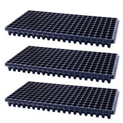 Clearance! Fenull Seedling Tray, Seedling Tray Plantings Tray Seedling Box Seedling Pot Gardening Balcony Seedling Tool Cultivate Vegetable Seed Hole Tray, Gardening Seeder, 3X Seedling Pots, Black