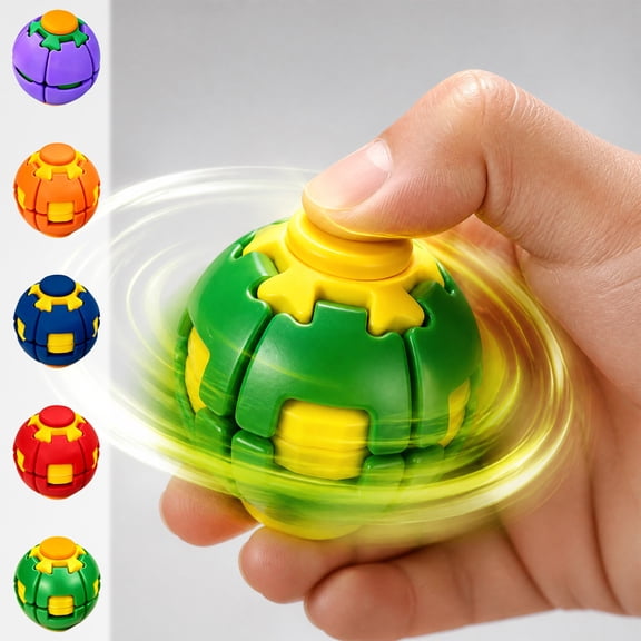 Clearance! Fidget Spinners for Adults, 2.5 Inch Spinning Fidget Ball for Stress Relief, Quiet Desk Toys Sensory Squeeze Ball for Teens Adults, Green