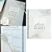 Clearance！Fimeskey Undated 12 Month Budget Planner Budget Planner Budget Book with Bill Organizer and Expense Monthly Finance Organizer Monthly Budget Book Take Control Of Your