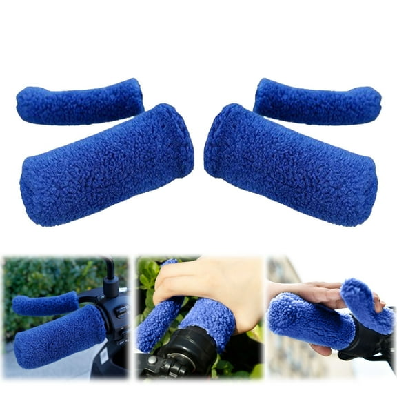 Clearance Finger Cuff under $5,4Pcs/Set Handlebar For Winter Thermal Cover For Handlebar Keep Hands Warm