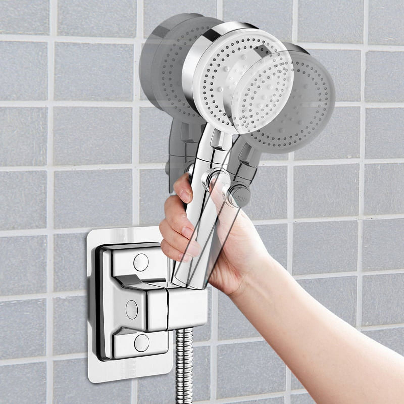 Shower Rota Clearance Fixing Clip under $5,2 Pack Adjustable Shower Head Holder No ...