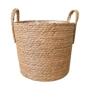 Clearance! Flower Pots Bamboo Basket Weaving Flower Basket, Dienrx Plant Basket Seagrass Basket Stylish Indoor Boho Basket Versatile Planter Basket Or Rattan Planter Woven Seagrass Baskets for Home