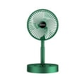 thumbnail image 1 of Hvmvliv Foldable Fan Retractable Fan 3-Speed Desktop Fan Rechargeable Fan Rotating Strong Wind Silent Small Fan Suitable for Home Desktop and Office Use Green, 1 of 3