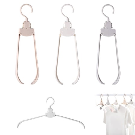 Clearance! Foldable Travel Hangers Portable Travel Hanger Organizer Plastic Travel Accessories Clothes Drying Rack Folding Hangers for Traveling Camping Flying Rv Cruises Suitcase A Folding Clothes