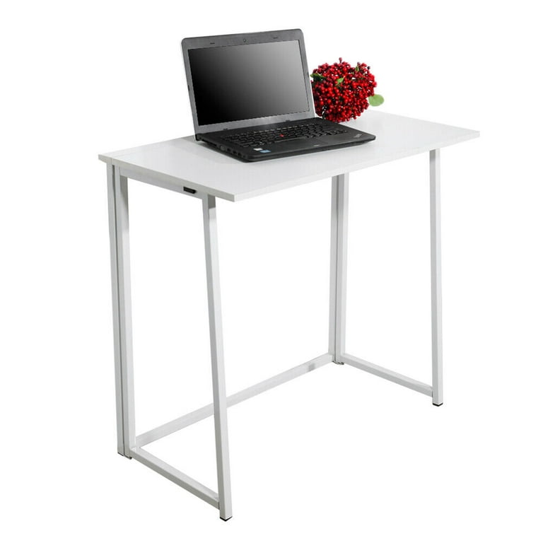 Folding 31.5 Home Office Work Desk for Small Spaces and Storage