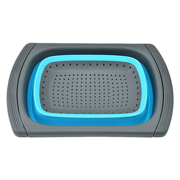 Clearance! Folding Drain Fruit Basket Retractable Kitchen Sink Washing Vegetable Filter Basket Drain Tray