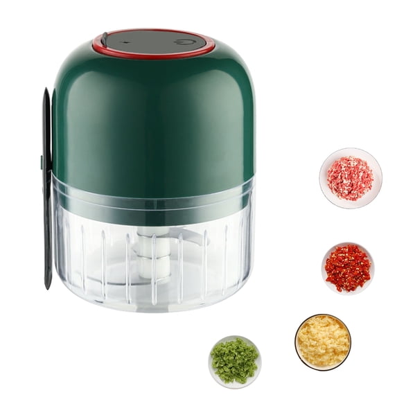 Clearance Food Blender under $10,Electric Garlic Chopper Garlic Crusher Portable Mini Food Processor Vegetable Cutter Wireless Vegetable Masher With USB Charging Garlic Masher Mincer For Onions M