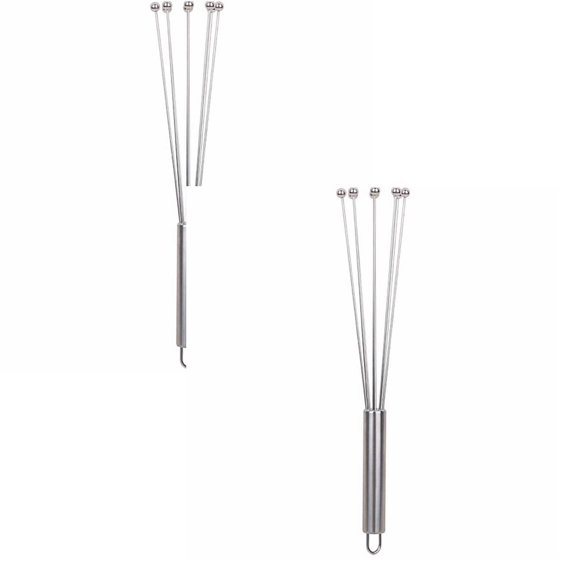 Clearance Food Blender under $6 Whisk Stainless Baking Non Stick Whisk 12" Silver Stainless Whisk For Beating Stirring Egg Beater Baking