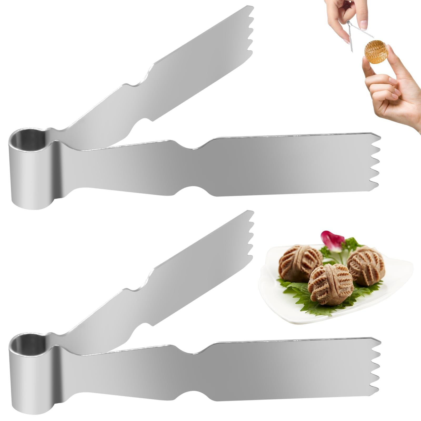 Clearance Food Clips under $5 2Pcs Maamoul Tweezers Tongs Maggash Clearance Food Clips under $5 2Pcs Maamoul Tweezers Tongs Maggash