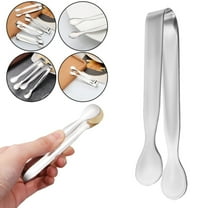 Clearance Food Clips under $5,Thickened No Burr Stainless Sugar Cube Clip Small Ice Clip Ice Bucket Clip Ice Pliers Sugar Tongs Set Of 6 Stainless Ice Tongs Serving Tongs