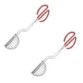 thumbnail image 1 of Clearance Food Clips under $7 Tortilla Fryer Tongs Plated Tongs With Rubber Handle Kitchen Tools Ideal For Kitchen, 1 of 8