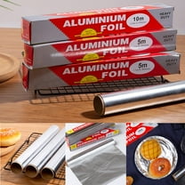 1X Disposable Aluminum Foil Clearance! Food Grade Outdoor Barbecue Aluminum Foil Household Baking Disposable Foil Bakeware