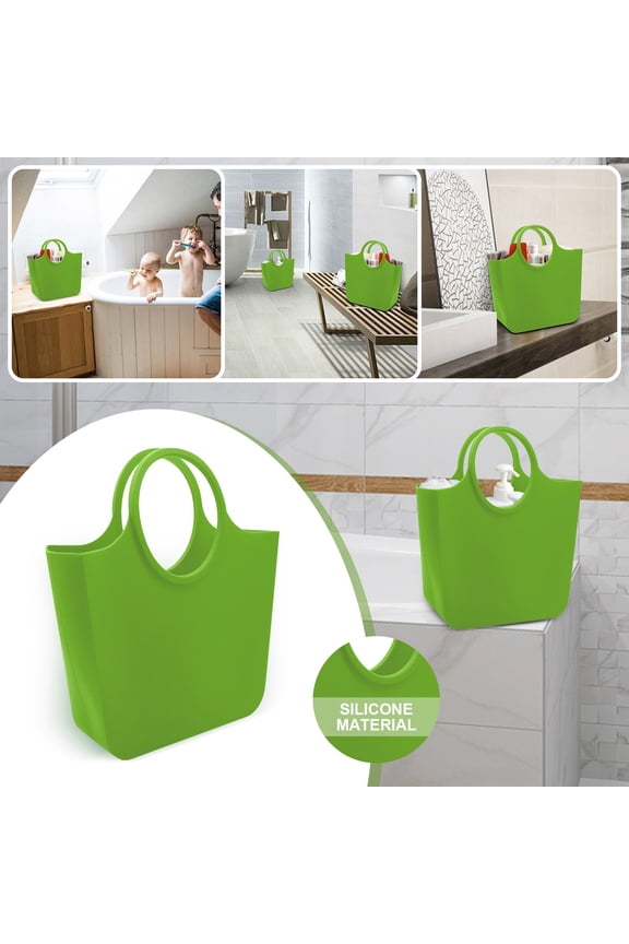 Clearance Food Storage under $10,Silicone Rubber Products Tote Bag Silicone Tote Bag Bathroom Storage Bag Bath Beach Outdoor Carrying Bag Underarm Bag