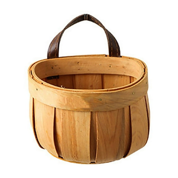 Clearance Food Storage under $10,Wood Chips Basket Kitchen Storage Basket Fruit Basket Snacks Bread Basket Flowers Basket Sundries Organizer Basket Hand Woven Basket