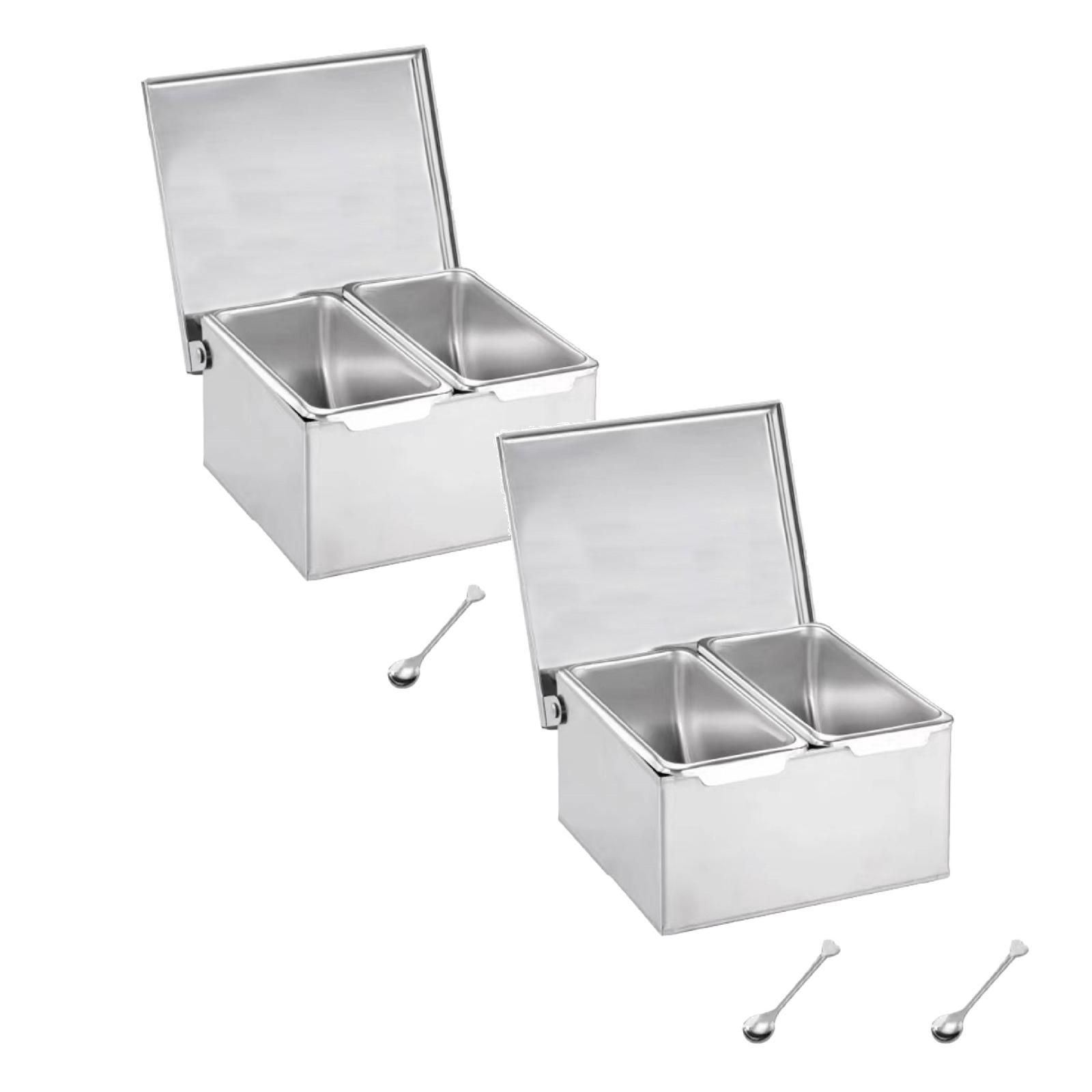 Clearance Food Storage under $20 Compartment Trays Stainless Detachable ...