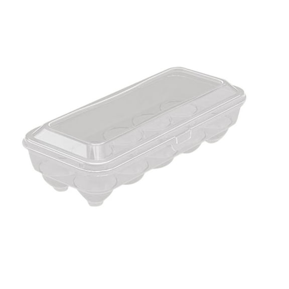 Clearance Food Storage under $5 24 Grids Transparent Drawer Space Quality Eggs Storage Box Rolling Plastic Egg Holder Basket Organizer For Kitchen Fridge