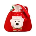 thumbnail image 1 of Clearance Food Storage under $5,Christmas Candy Bag Christmas Fabric Gift Bags Wrapping Bag 3D Xmas Gift Bags Bag Candy Storage Pouch Desktop Decoration Santa Snowman Doll Storage Bag, 1 of 9