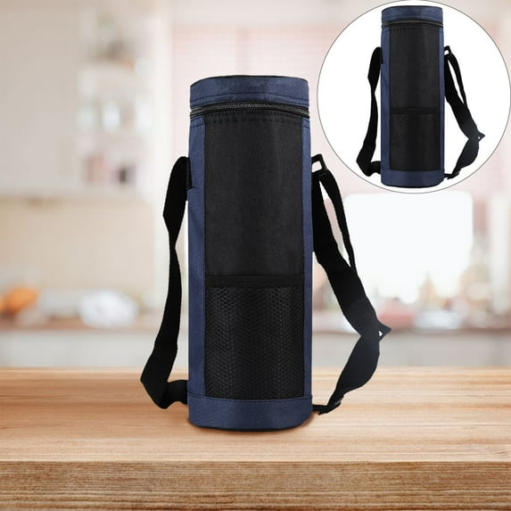 Clearance Food Storage under $5 Cooler Bag Insulated Water Bottle Bag With Shoulder Strap Bottle Sleeve Cover Carry Bag Drink Tote Bag For Picnic Climbing