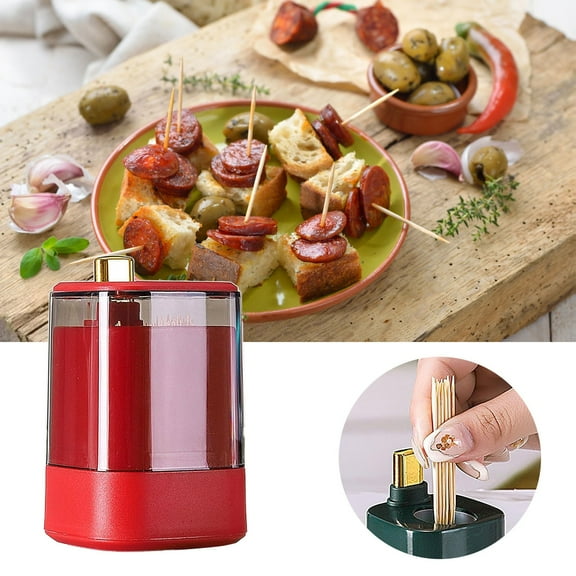 Clearance Food Storage under $5 Toothpick Holder Dispenser Toothpick Holder Dispenser Novel Stable And Storage Thickening Containers Transparent Toothpick Containers