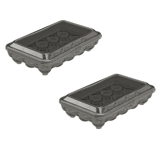 Clearance Food Storage under $7 24 Grids Transparent Drawer Space Quality Eggs Storage Box Rolling Plastic Egg Holder Basket Organizer For Kitchen Fridge