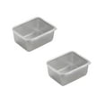 thumbnail image 1 of Clearance Food Storage under $7 Stainless Steel Square Plate With Lid Thickened Metal Dish Plate For Food Small Square Baking Tray For Oven Food Grade Stainless Steel Tray, 1 of 9