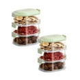 thumbnail image 1 of Clearance Food Storage under $8 Three PCS Stackable Kitchen Storage Box Seasoning Containers Stackable Kitchen Condiment Jars With Lids For All Condiments, 1 of 9