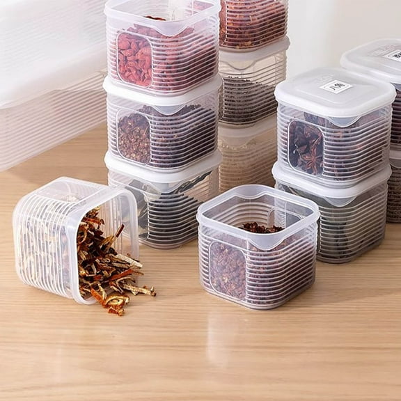 Clearance Food Storage Container, Soup Fresh-Keeping Box with Lid, for Refrigerator Storage Boxes Spice Seasoning Jar