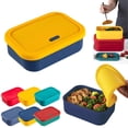 thumbnail image 1 of Clearance Food Storage under $10,Heat Silicone Lunch Box With Lid Leakproof Fresh Keeping Lunch Container For School, 1 of 4