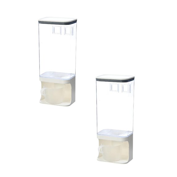 Clearance Food Storage under $20 Cereal Dispenser Wall Mounted Dry Food Container Storage Organizer For Kitchen