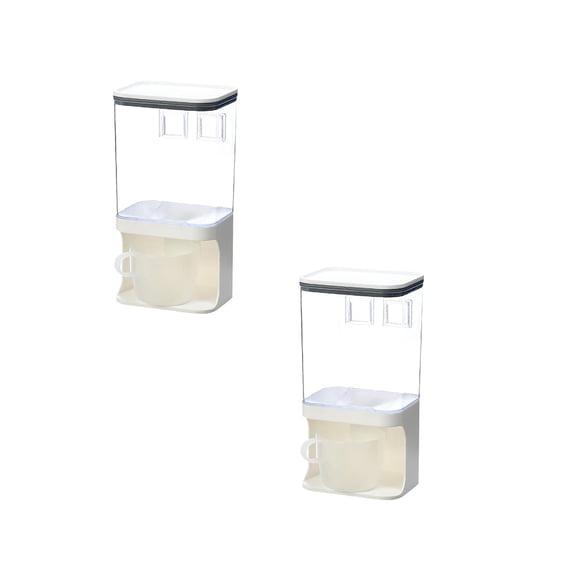 Clearance Food Storage under $20 Cereal Dispenser Wall Mounted Dry Food Container Storage Organizer For Kitchen