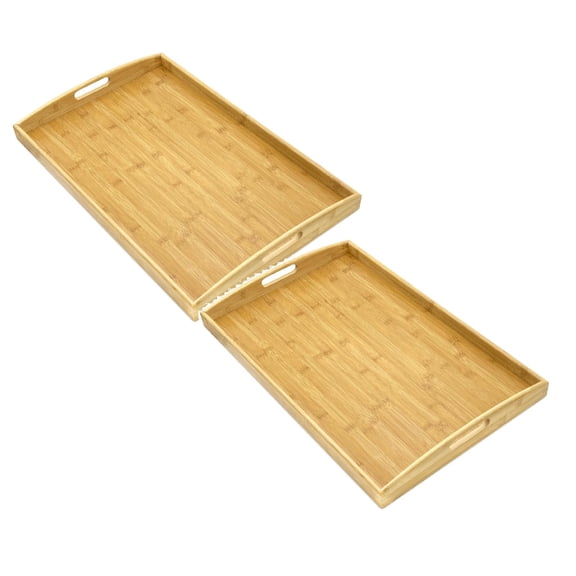 Clearance Food Storage under $20 Serving Tray With Handles Portable Bed Tray For Breakfast Dinner Eating Trays For Living Room Restaurants