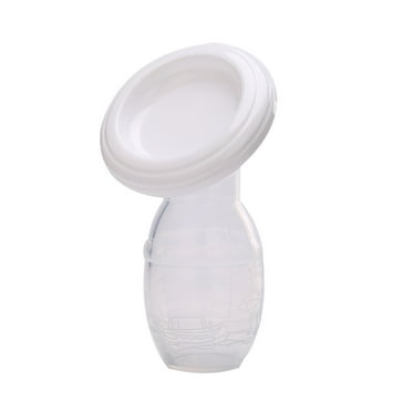 Clearance Food Storage under $5 Manual Baby Breast Pump Food Grade Silicone Milk Collector With Lid Breastfeeding tool