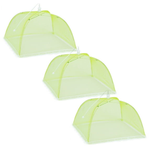 Clearance Food Storage under $6 3 Large Up Mesh Umbrella Cover Dome Screen Picnic Net Food Tent Kitchen,Dining & Bar
