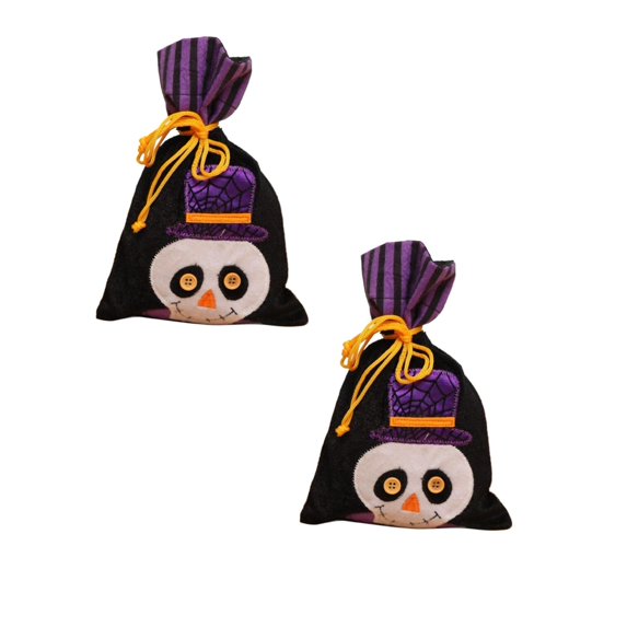 Clearance Food Storage under $7 Halloween Bags Halloween Candy Gift Bags Halloween Large Velour Trick Or Bags