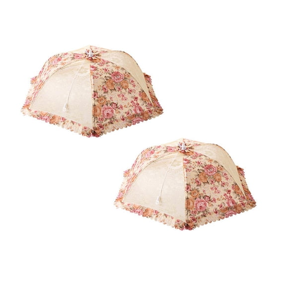 Clearance Food Storage under $7 Kitchen Food Umbrella Cover Picnic Barbecue Party Fly Mosquito Mesh Net Tent NE