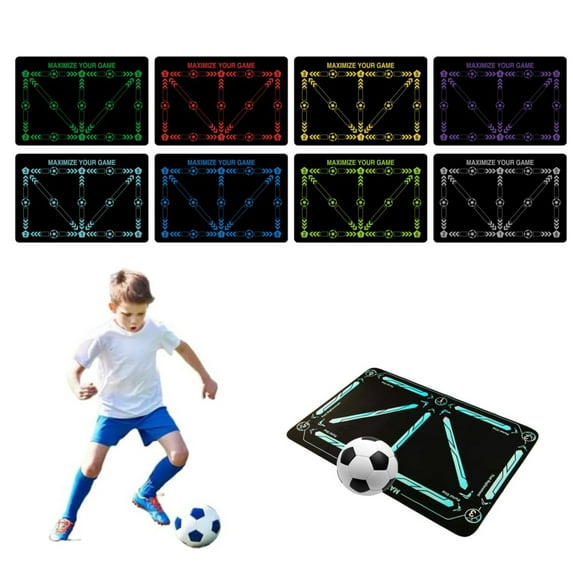 Football Footstep Training Mat Soccer Training Mat Agility Footstep Training Mat Soccer Mat for All Non Slip Silent Equipment for All Ages Strength and Coordination