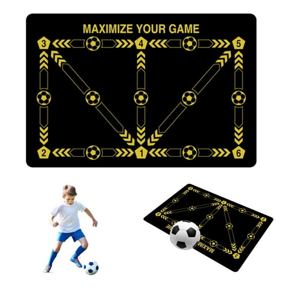Football Footstep Training Mat Soccer Training Mat Agility Footstep Training Mat Soccer Mat for All Non Slip Silent Equipment for All Ages Strength and Coordination