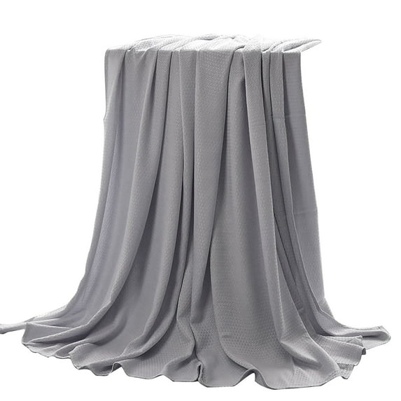 Clearance! Four Pieces Beddings, Loetky Summer Ice Blankets for Hot Sleepers & Night Sweats Bamboo Fiber Lightweight Ice Blanket for All Season New Edition Ultra Cool Lightweight Absorbs Body Heat